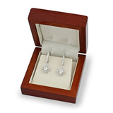 Costco diamond halo earrings princess cut 1.38ctw, UK version