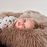 Naturally Sheepskins Mongolian lambskin cushion 50x50 cm, imported from the UK
