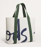 Harrods medium cotton logo tote bag, UK version