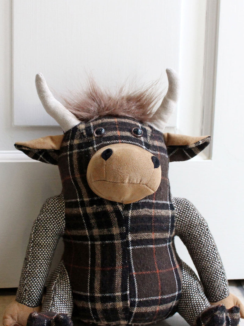 Riva Home Brown Highland Cow doorstop, imported from the UK