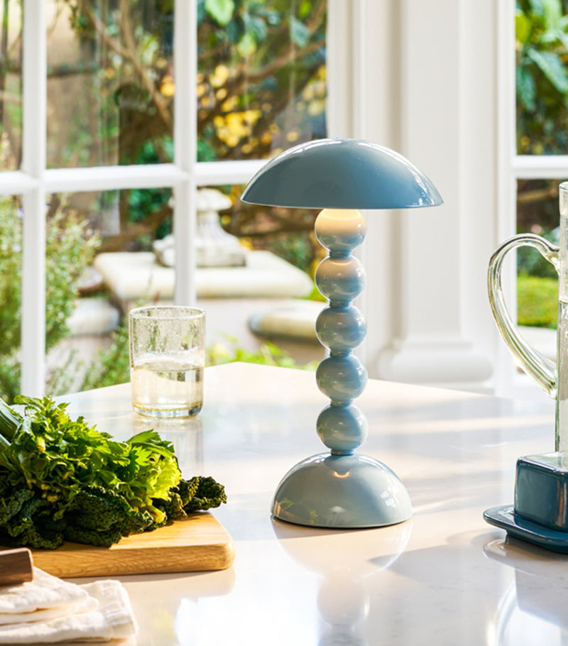 Addison Ross Bobbin rechargeable table lamp 30cm, imported from the UK