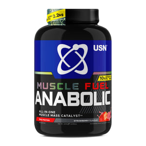 USN Muscle Fuel Strawberry Whey Protein Powder 2.2kg