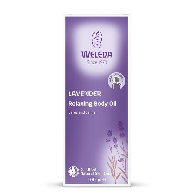 Weleda Natural Lavender Relaxing Body Oil Vegan   100ml GOODS M&S