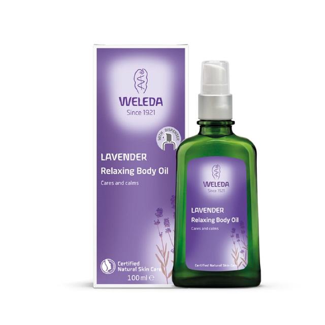 Weleda Natural Lavender Relaxing Body Oil Vegan   100ml GOODS M&S