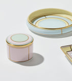 GINORI 1735 porcelain trinket box in Rosa color, UK version