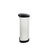 Curver 40L touch top kitchen bin silver - British product
