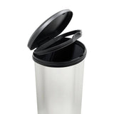 Curver 40L touch top kitchen bin silver - British product