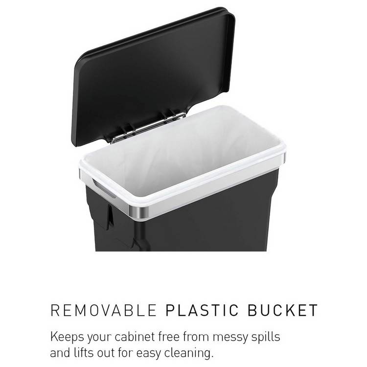 Simplehuman in-cabinet bin 10 litre black (British brand)