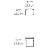 Simplehuman in-cabinet bin 10 litre black (British brand)