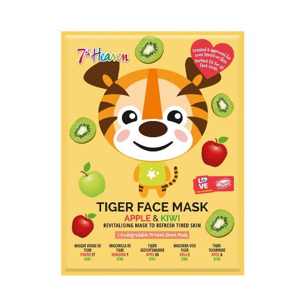 7th Heaven Tiger Revitalising Face Mask Apple Kiwi (British brand)