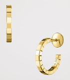 Chopard small yellow gold Ice Cube hoop earrings, imported from the UK