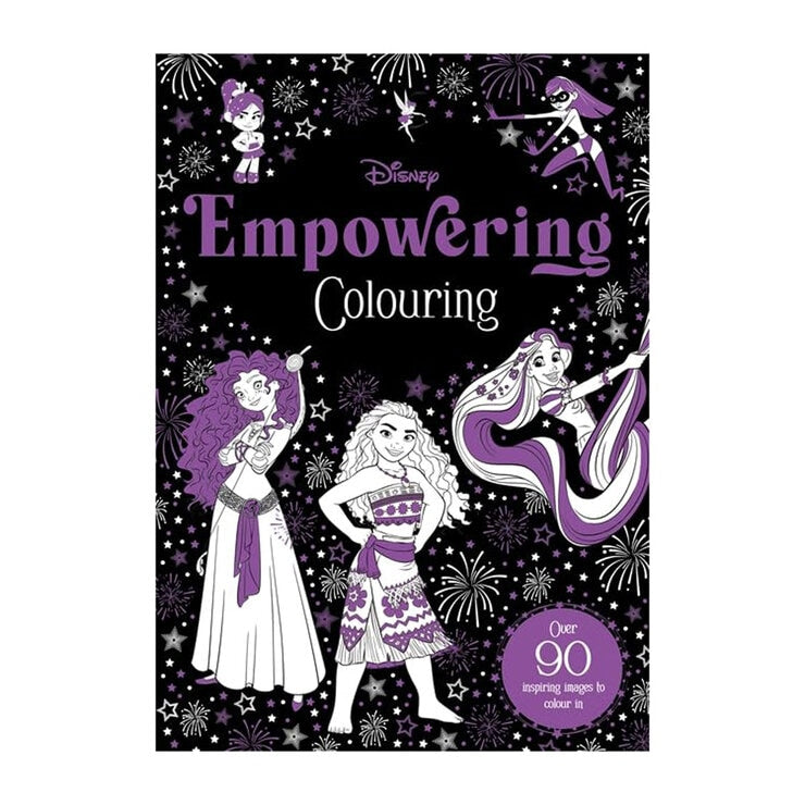 Disney colouring book with assorted themes, paperback - British product