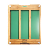 Seville Classics Bamboo Cutting Board with Chopping Mats 42 x 34 cm (British brand)