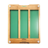 Seville Classics Bamboo Cutting Board with Chopping Mats 42 x 34 cm (British brand)