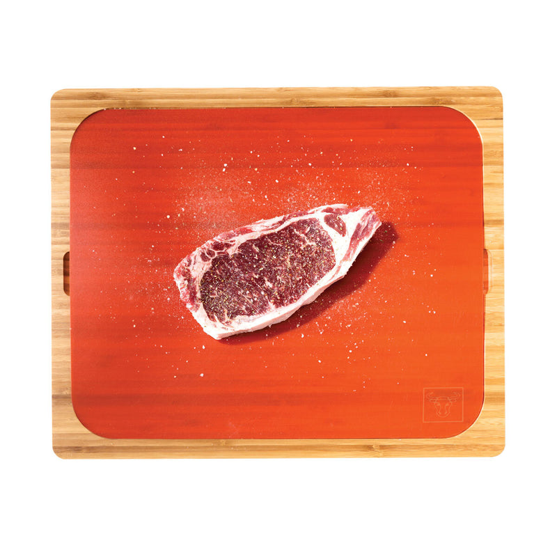 Seville Classics Bamboo Cutting Board with Chopping Mats 42 x 34 cm (British brand)
