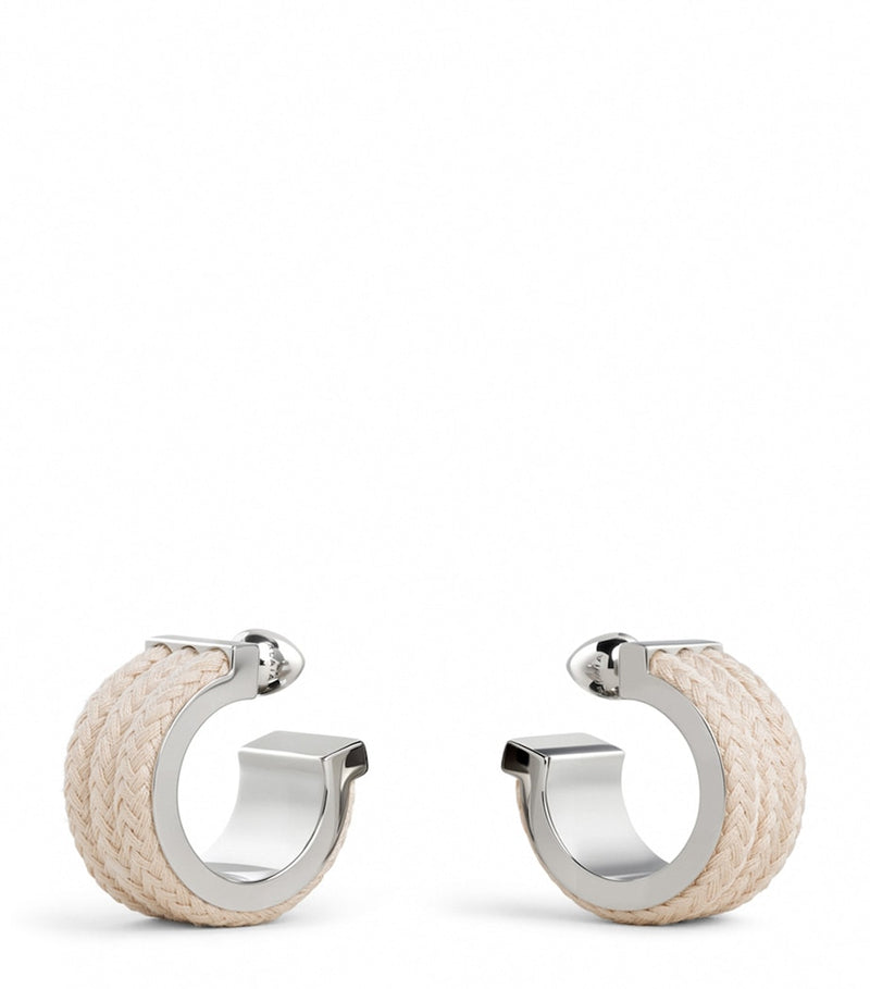 Alaïa corded hoop earrings, UK version
