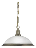 Searchlight Antique Brass Honeysuckle pendant ceiling light (British brand)