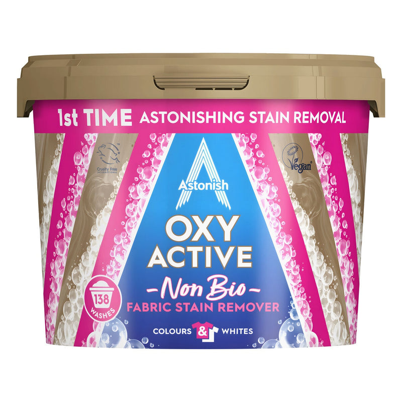 Astonish Oxy Active Non Bio fabric stain remover powder 3kg - British product