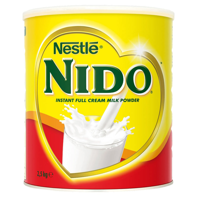Nestle Nido dried whole milk powder 2.5kg, imported from the UK