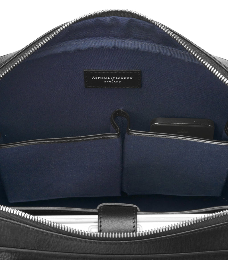 Aspinal of London Mount Street briefcase Saffiano leather (British brand)