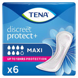 Superdrug TENA Discreet Protect+ Maxi Incontinence Pads 6 pack- Buy online at McGrocer