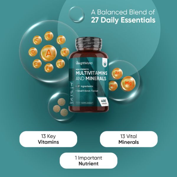 WeightWorld multivitamin tablets 400 tablets - British product