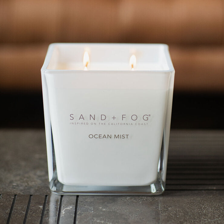 Sand Fog Square 4 Wick Candle in Ocean Mist