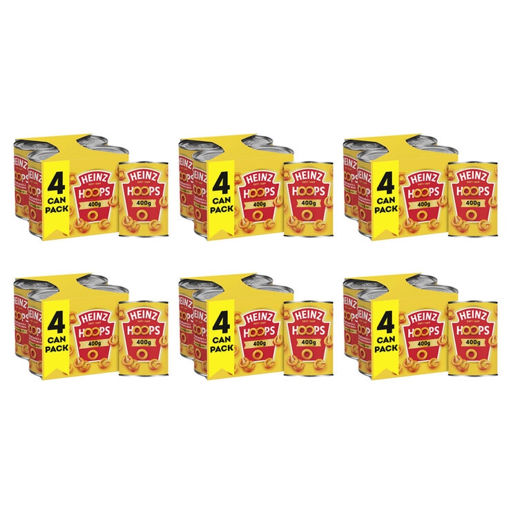Heinz Spaghetti Hoops 6 x 4 x 400g