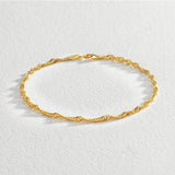 Revere gold twist curb bracelet 7.5 inch - British product