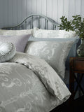 Laura Ashley Grey Steel Josette reversible duvet cover and pillowcase set, UK version