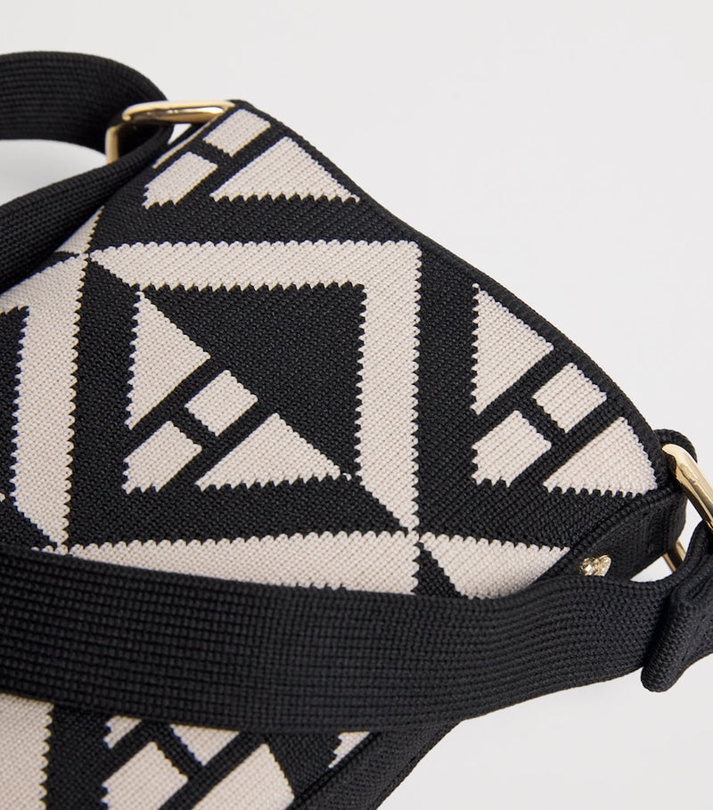 Harrods Geo Jacquard phone pouch - British product
