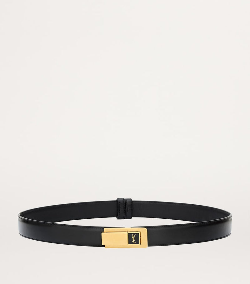 Saint Laurent Leather Charniere Belt 2.5cm - British product