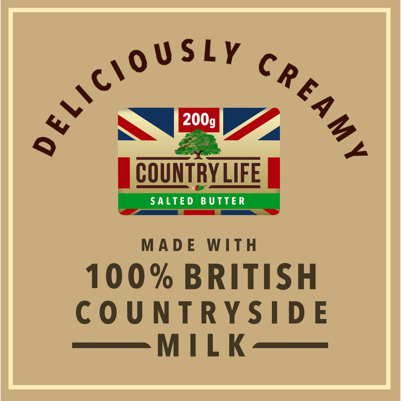 Country Life salted butter 200g, imported from the UK
