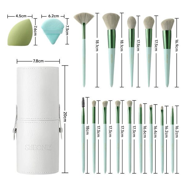 Livingandhome Makeup Brush Set 14 Pieces, UK version