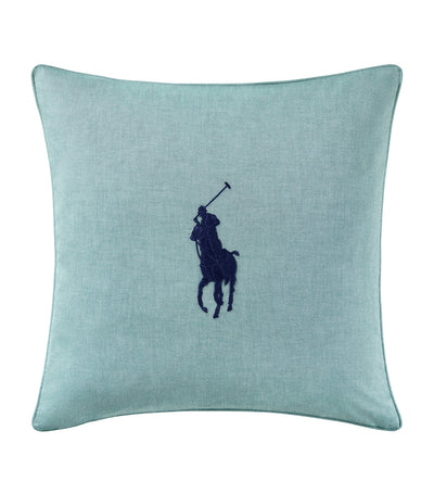 Harrods Ralph Lauren Oxford Polo Pony Cushion Cover 50cm x 50cm- Buy online at McGrocer