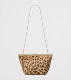 Jimmy Choo leopard print Ganache clutch bag, imported from the UK