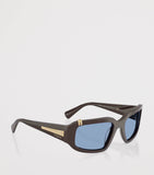 Vogue rhinestone irregular sunglasses with blue-tint lenses (British brand)