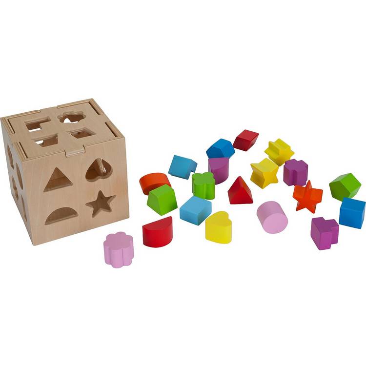 Chad Valley Wooden Shape Sorter with 20 pieces, UK version
