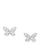 Graff white gold diamond butterfly stud earrings, UK version
