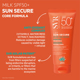 SVR Sun Secure SPF 50+ sunscreen milk 100ml (British brand)