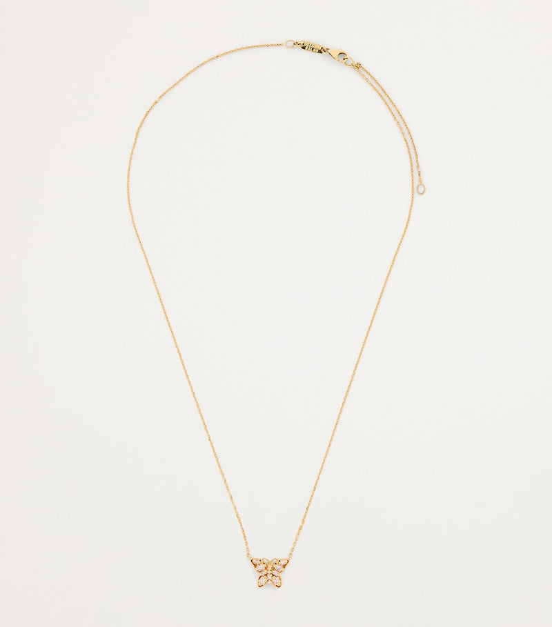 Suzanne Kalan princess mini butterfly diamond necklace, imported from the UK