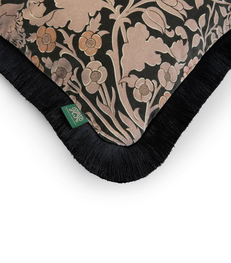 House Of Hackney velvet hyacinth novellus fringed cushion 45cm x 45cm, UK version