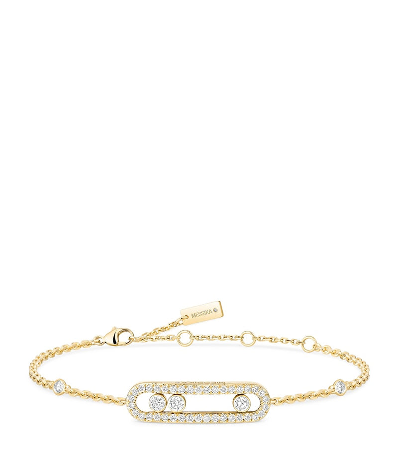Messika Move Classique baby bracelet 0.29ct yellow gold diamonds, UK version