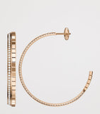 Chopard Ice Cube rose gold diamond hoop earrings, UK version