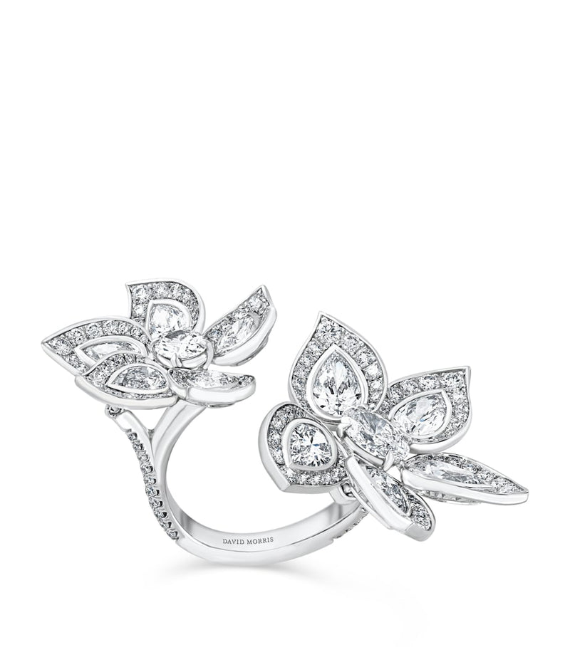 David Morris white gold English Garden Phoenix ring, UK version