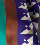 Miu Miu silk scarf with geometric print - British product