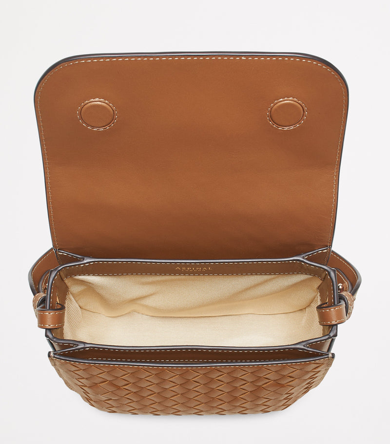 Aspinal of London Ella woven leather cross-body bag, UK version