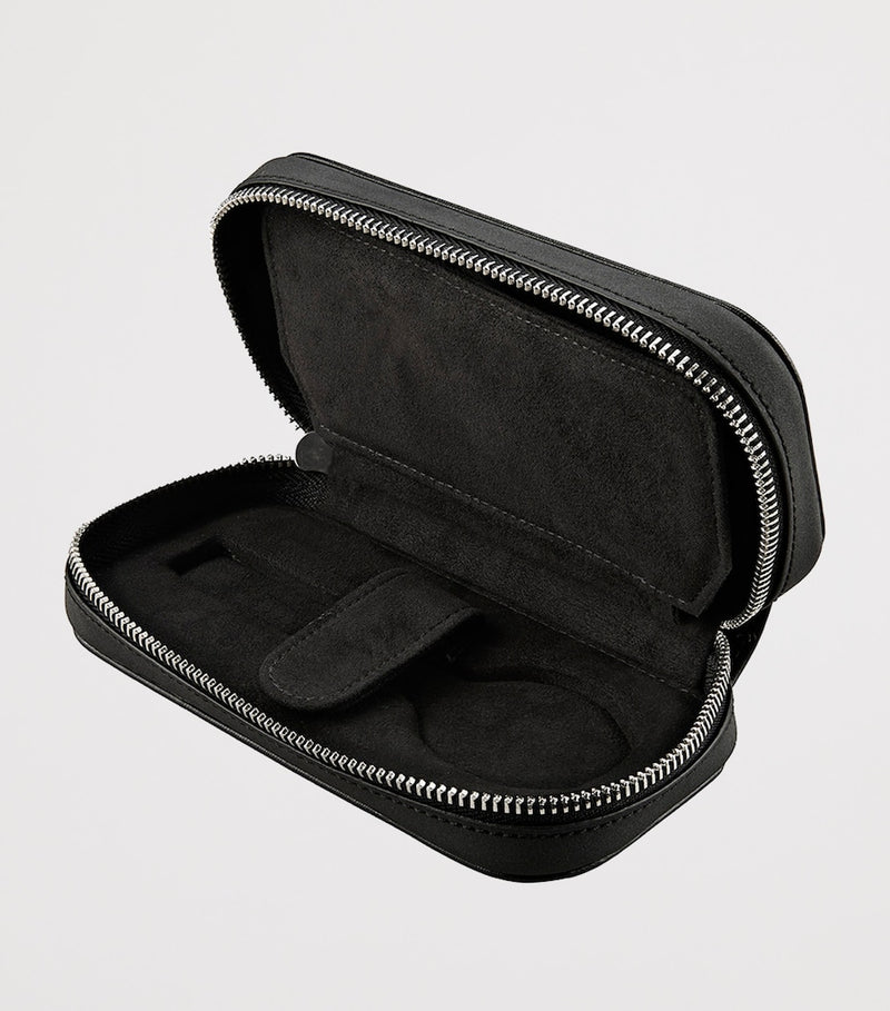 WOLF Philipp double watch zip case vegan leather - British product