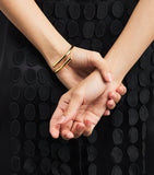 LIÉ STUDIO gold-plated Olga bangle, adjustable, 6cm - British product