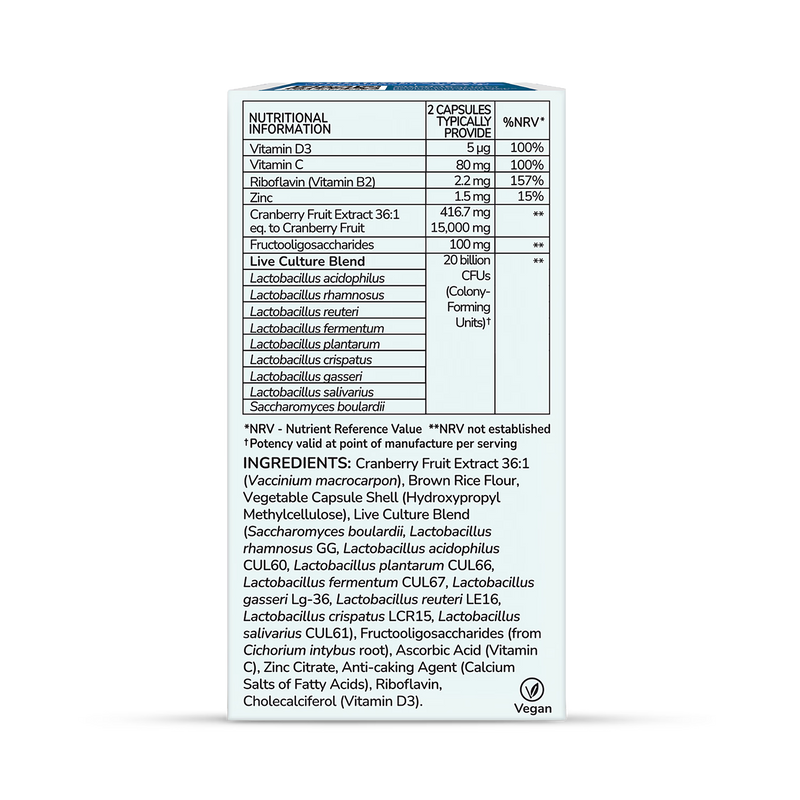 Health & Her Intimate Biome Reproductive Years 60 capsules, imported from the UK